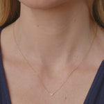 Round Cut Cubic Zirconia in 925 Sterling Silver Necklace 5