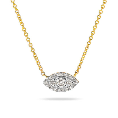 0.50 CT  Round Moissanite Diamond Halo Pendant Necklace in Solid Gold 2