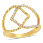Round Cut Cubic Zirconia in 925 Sterling Silver Wedding Bands 8