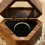 Stunning 0.6 CT Round Moissanite Stones Full Eternity Wedding Band 6