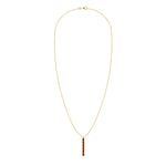 0.14 TCW Baguette Garnet Lab Made Diamond- January Birthstone Necklace 5