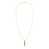 0.14 TCW Baguette Garnet Lab Made Diamond- January Birthstone Necklace 5