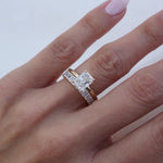 Stunning 0.60 CT Emerald Moissanite Stones Full Eternity Wedding Band 5