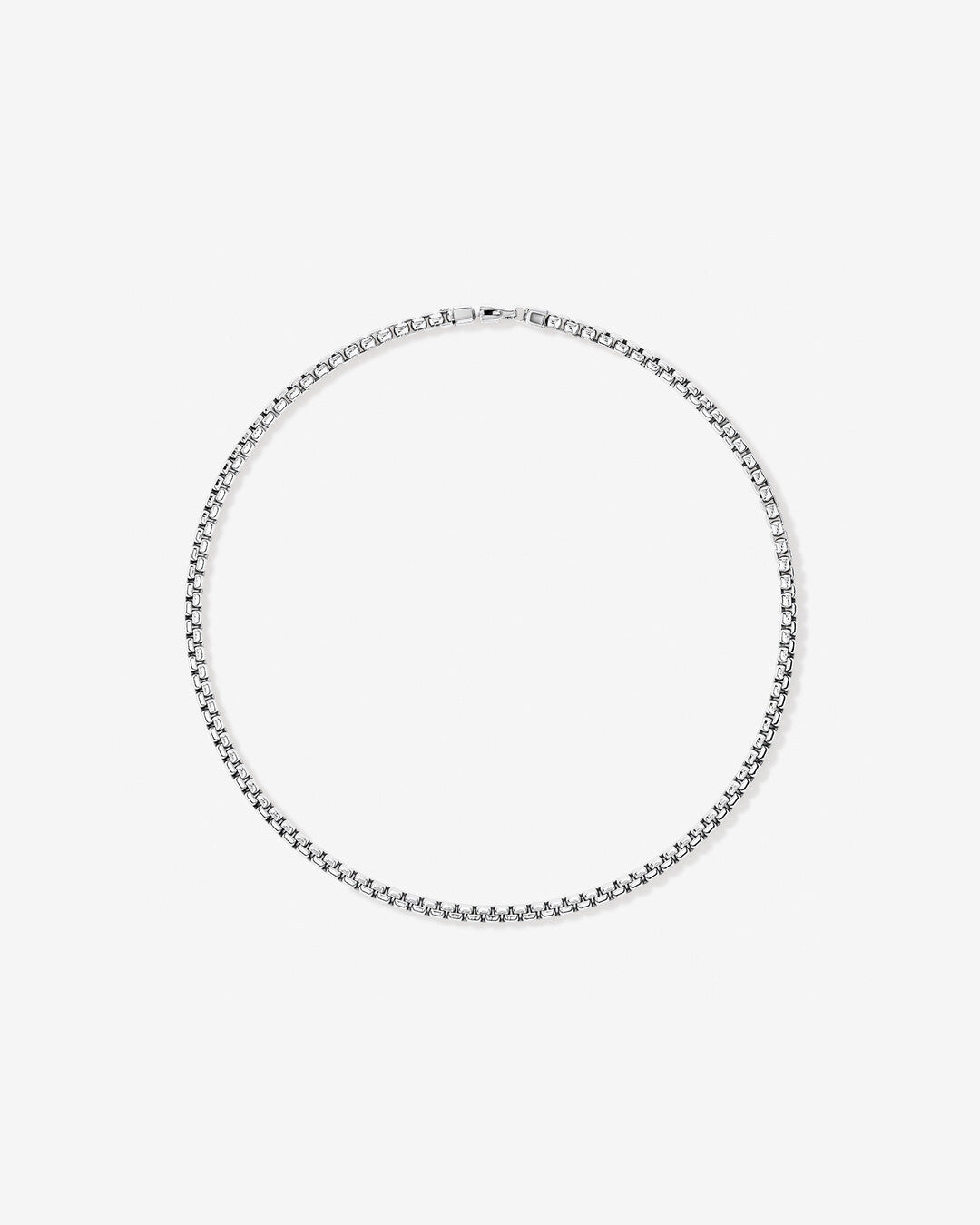 Round Cut Cubic Zirconia in 925 Sterling Silver Necklace 3