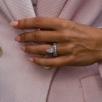 Pear Cut Solitaire Style Cubic Zirconia in 925 Sterling Silver Ring 6