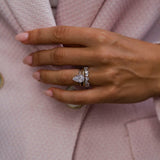 Pear Cut Solitaire Style Cubic Zirconia in 925 Sterling Silver Ring 6