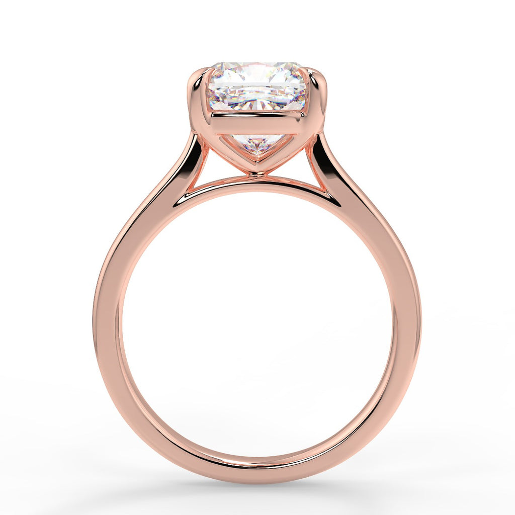 Stunning 2.80 CT Cushion Moissanite Engagement Ring with Solitaire Design 9