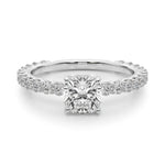 Stunning 0.50-1.50 CT Cushion Moissanite Engagement Ring with Pave Design 1