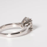 Stunning 2.0 CT Round Moissanite Solitaire Engagement Ring 3
