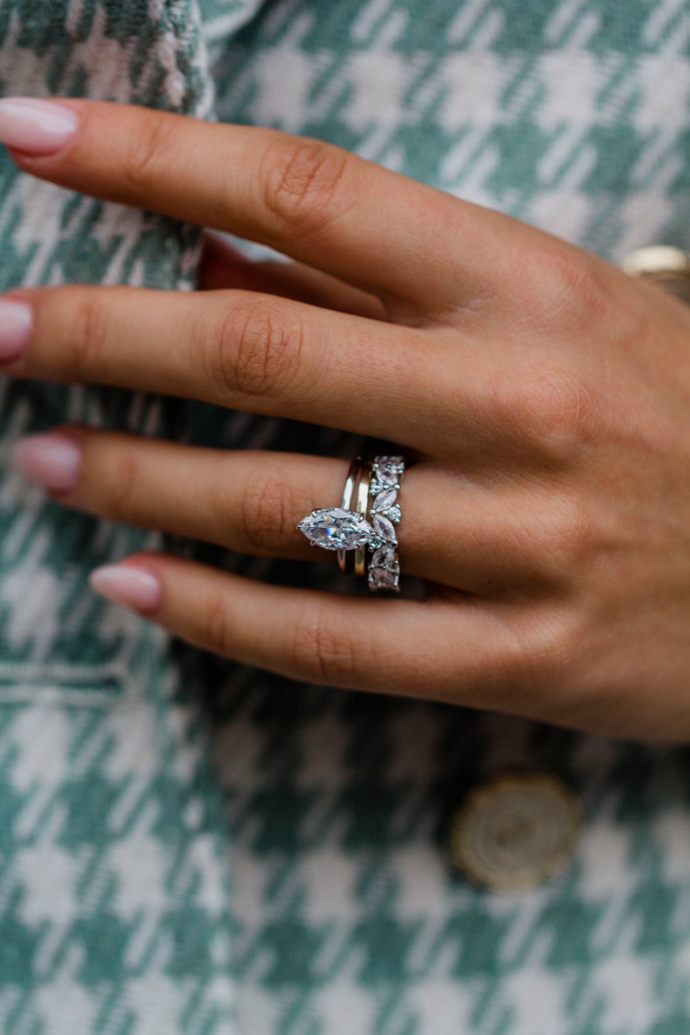 Marquise Cut Solitaire Style Cubic Zirconia in 925 Sterling Silver Ring 2