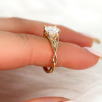Stunning 2.0 CT Round Moissanite Engagement Ring with Solitaire Design 6