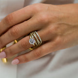 Round Cut Solitaire Style Cubic Zirconia in 925 Sterling Silver Ring 5