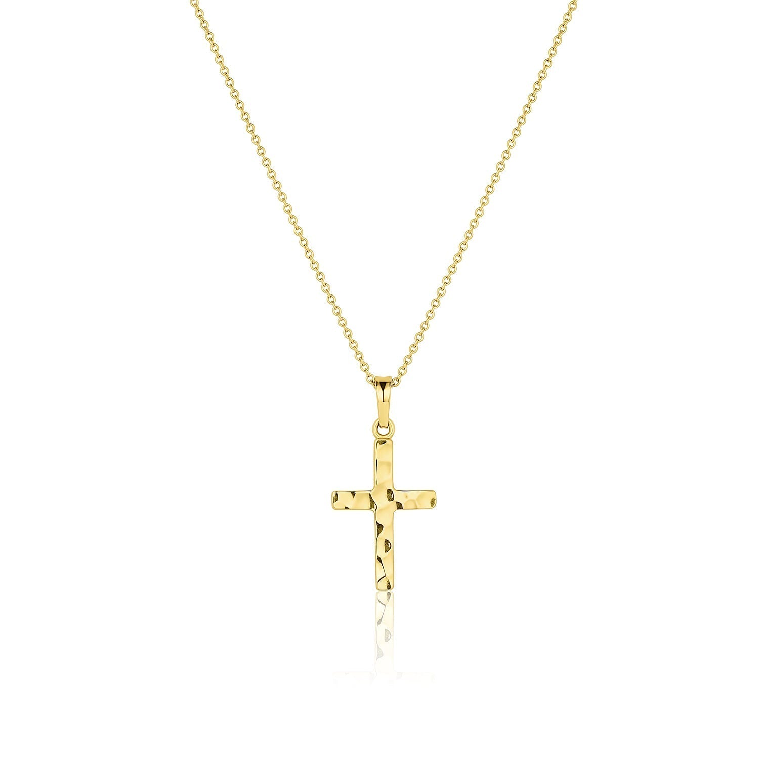 Cross Pendant Necklace in Solid Gold 1