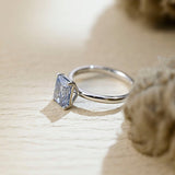 Stunning 4.0 CT Radiant Moissanite Engagement Ring with Solitaire Design 6