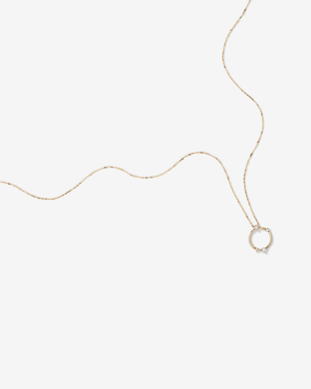 Round Cut Cubic Zirconia in 925 Sterling Silver Necklace 2