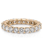 Stunning 2.33 CT Round Moissanite Stones Full Eternity Wedding Bands 1