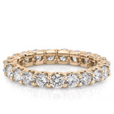 Stunning 2.33 CT Round Moissanite Stones Full Eternity Wedding Bands 1