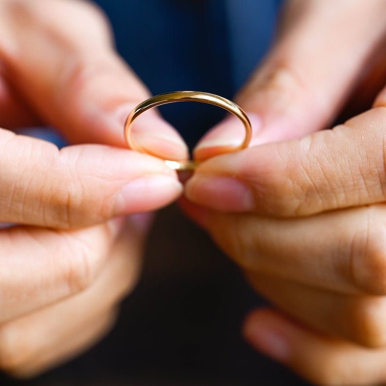 Stunning Minimalist Metal Wedding Bands 2