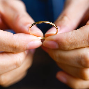 Stunning Minimalist Metal Wedding Bands