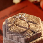 0.15 TCW Marquise Cut Moissanite Bridal Wedding Band With Curved Shank 5