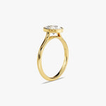 Stunning 1.0-2.0 CT Oval Moissanite Engagement Ring with Bezel Design 2