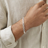 Round Cut Cubic Zirconia in 925 Sterling Silver Bracelet 5