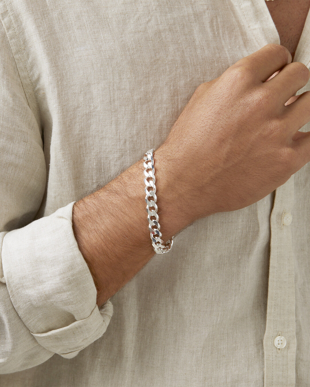 Round Cut Cubic Zirconia in 925 Sterling Silver Bracelet 5
