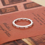 Stunning 0.4 TCW Baguette Moissanite Stones Full Eternity Wedding Band 5