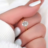 Stunning 1.50 CT Oval Moissanite Engagement Ring with Solitaire Design 8