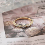Stunning 0.4 CT Marquise Moissanite Stones Wedding Bands 1