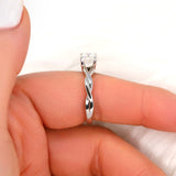 Stunning 1 CT Cushion Moissanite Engagement Ring With Solitaire Design 9
