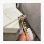 Stunning 3.0 CT Emerald Cut Moissanite Engagement Ring with Hidden Halo Design 4