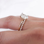 Stunning 0.4 TCW Round Moissanite Stone Half Eternity Wedding Band 4