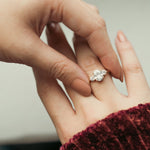 Stunning 1 CT Oval Moissanite Engagement Ring With Three Stone Design 6