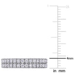 Round Cut Cubic Zirconia in 925 Sterling Silver Wedding Bands 6