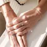 0.96 TCW Round Diamond Lab Made Diamond- April Birthstone Engagement Ring 3