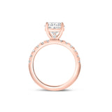Stunning 3.0 CT Oval Moissanite Engagement Ring in Pave Design 4