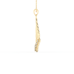 Stunning 0.158 CT Round Moissanite Diamond Multi Stones Necklace in Solid Gold