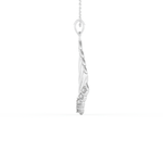 Stunning 0.158 CT Round Moissanite Diamond Multi Stones Necklace in Solid Gold