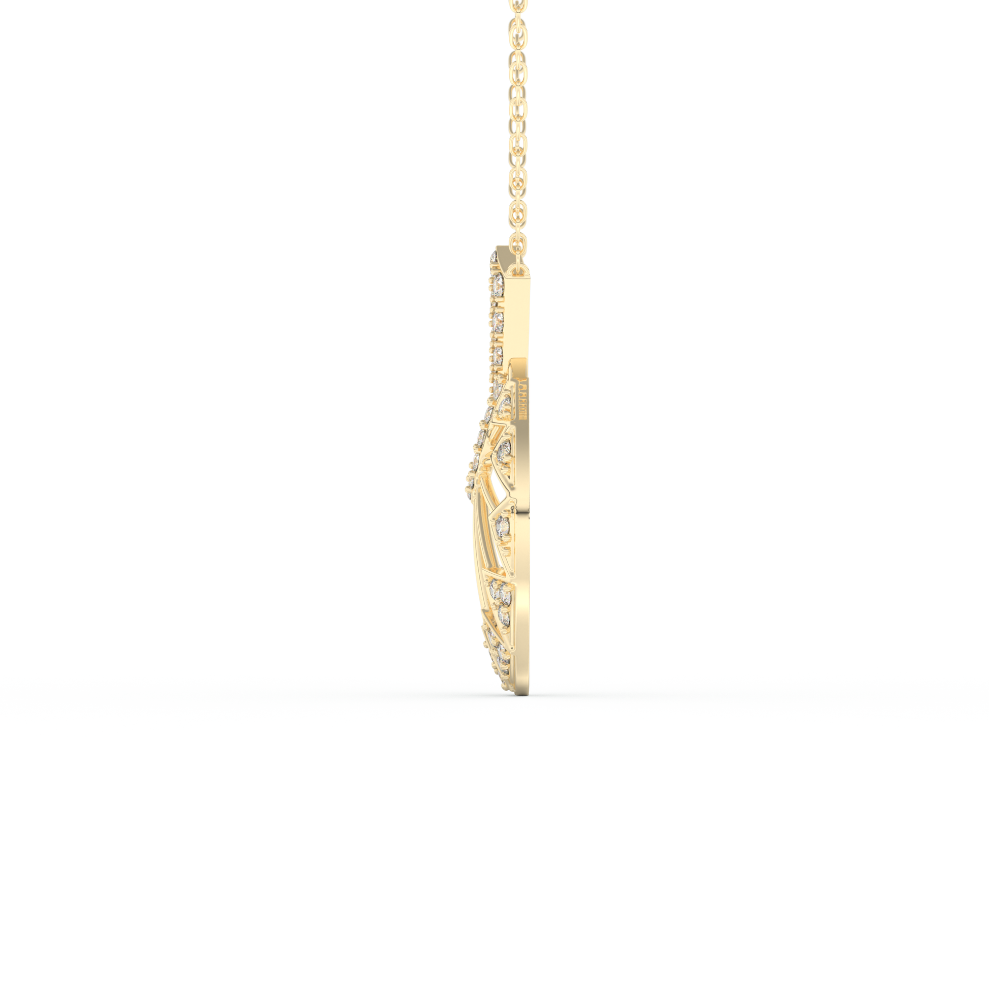Stunning 0.312 CT Round Moissanite Diamond Multi Stones Necklace in Solid Gold