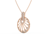 Stunning 0.312 CT Round Moissanite Diamond Multi Stones Necklace in Solid Gold