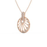 Stunning 0.312 CT Round Moissanite Diamond Multi Stones Necklace in Solid Gold