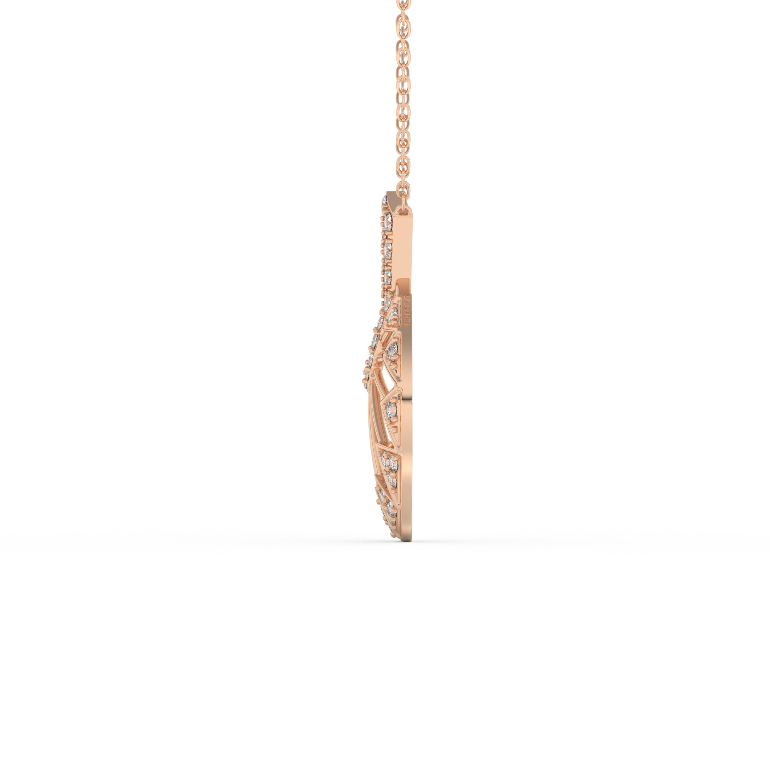 Stunning 0.312 CT Round Moissanite Diamond Multi Stones Necklace in Solid Gold