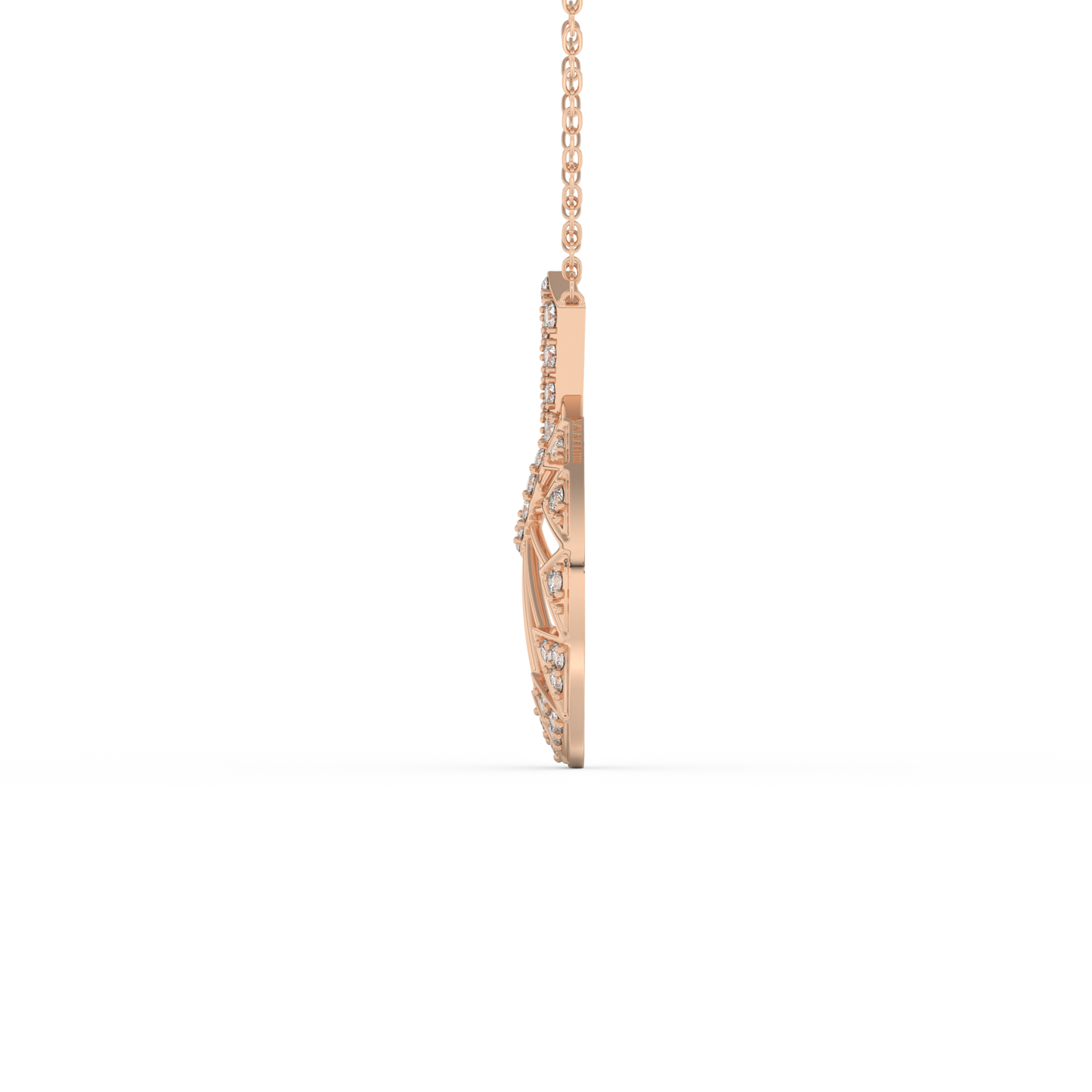 Stunning 0.312 CT Round Moissanite Diamond Multi Stones Necklace in Solid Gold