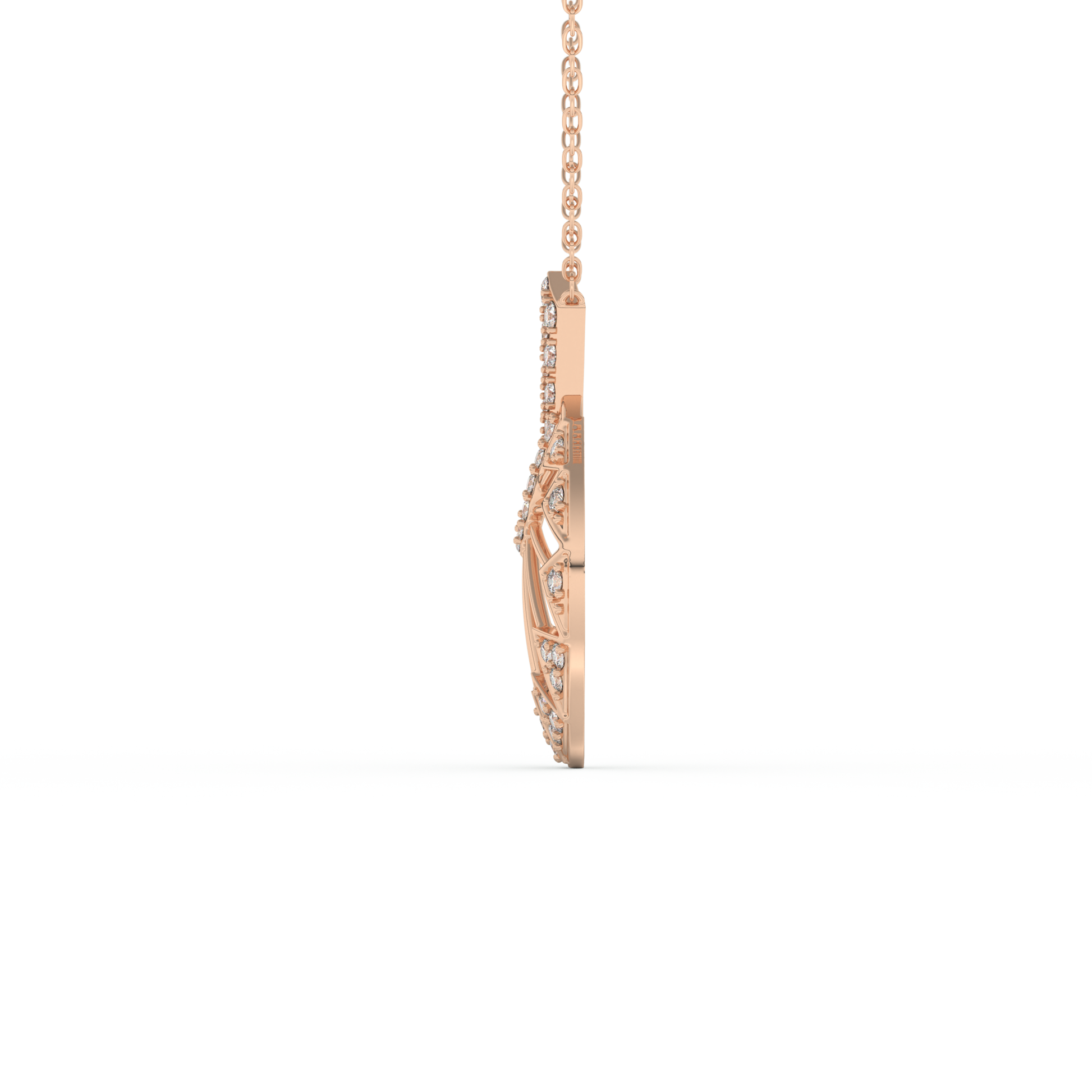 Stunning 0.312 CT Round Moissanite Diamond Multi Stones Necklace in Solid Gold