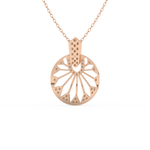 Stunning 0.312 CT Round Moissanite Diamond Multi Stones Necklace in Solid Gold