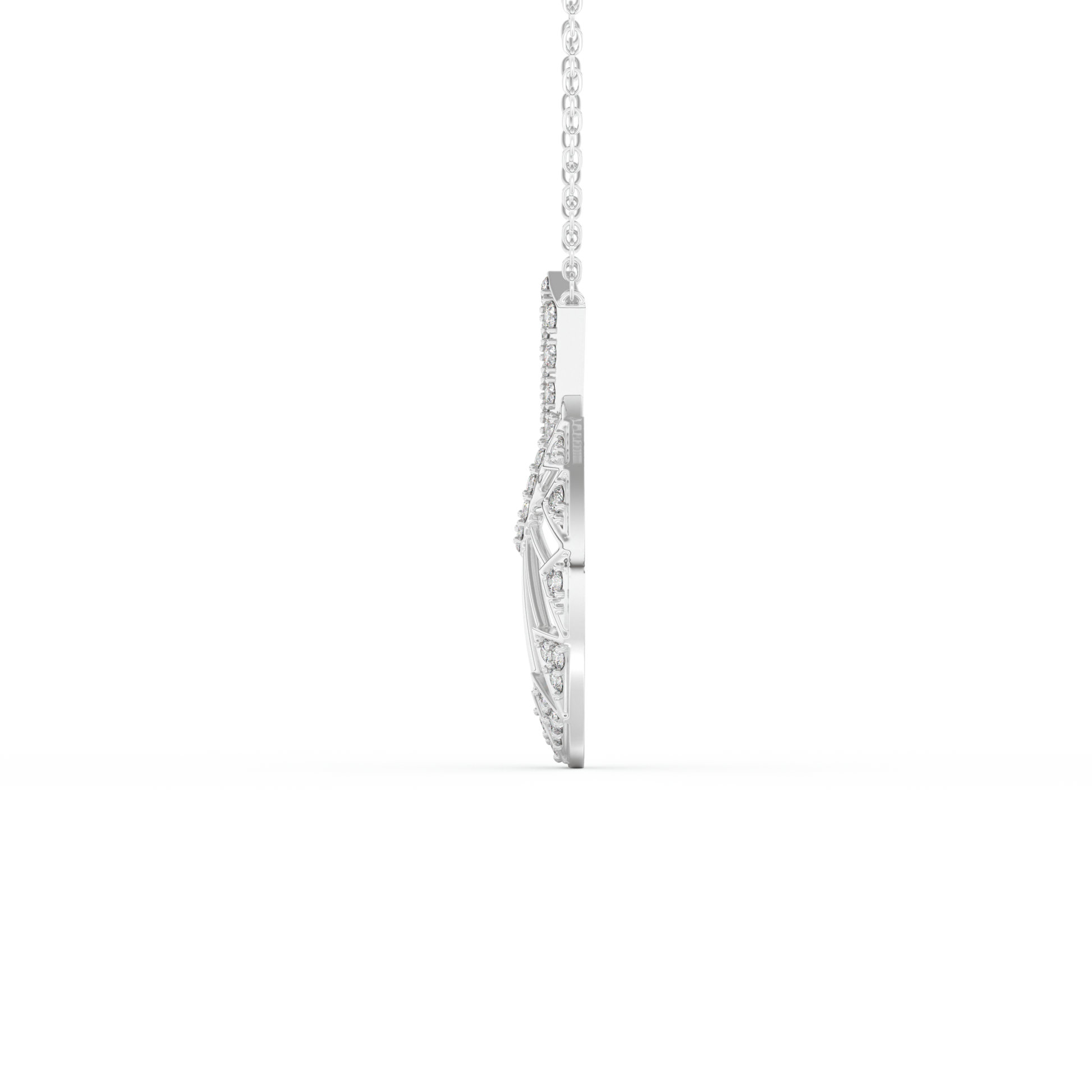 Stunning 0.312 CT Round Moissanite Diamond Multi Stones Necklace in Solid Gold