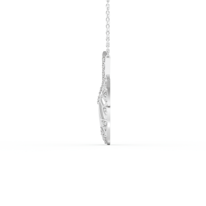Stunning 0.312 CT Round Moissanite Diamond Multi Stones Necklace in Solid Gold