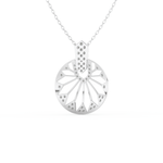Stunning 0.312 CT Round Moissanite Diamond Multi Stones Necklace in Solid Gold
