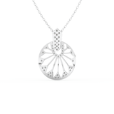 Stunning 0.312 CT Round Moissanite Diamond Multi Stones Necklace in Solid Gold